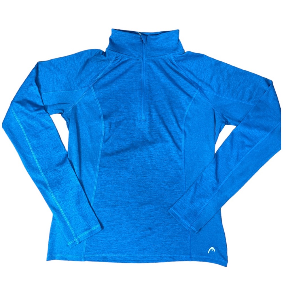 Head Blue Half Zip Up Pullover Athletic Running Layering Jacket Size Medium